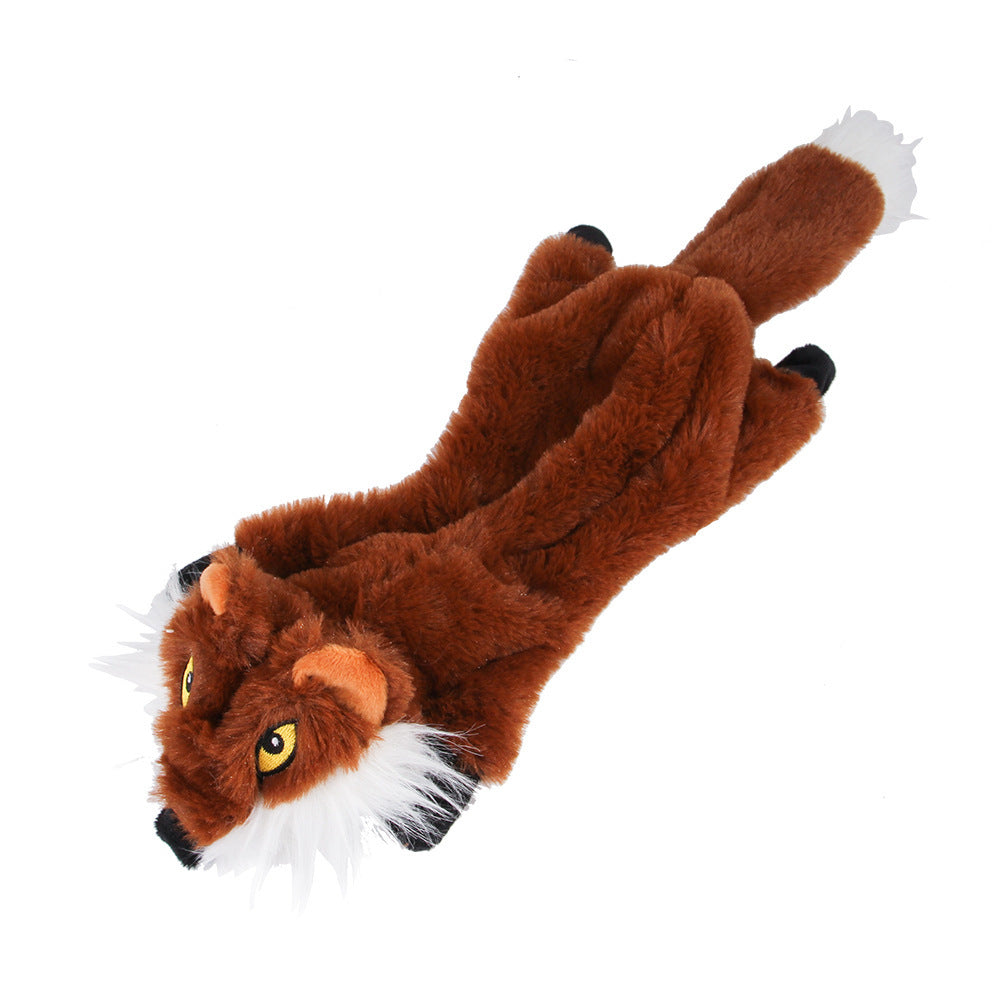 No Stuffing Squeaky Animal Plush Toys - 5 PACK