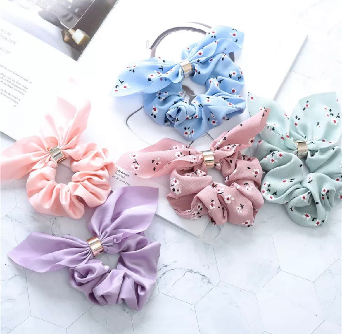 Paws N' Claws Boutique - Hair Bow Scrunchies